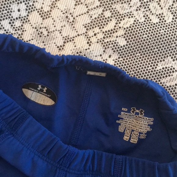 Under Armour Workout running shorts booty shorts BLUE - Picture 5 of 7